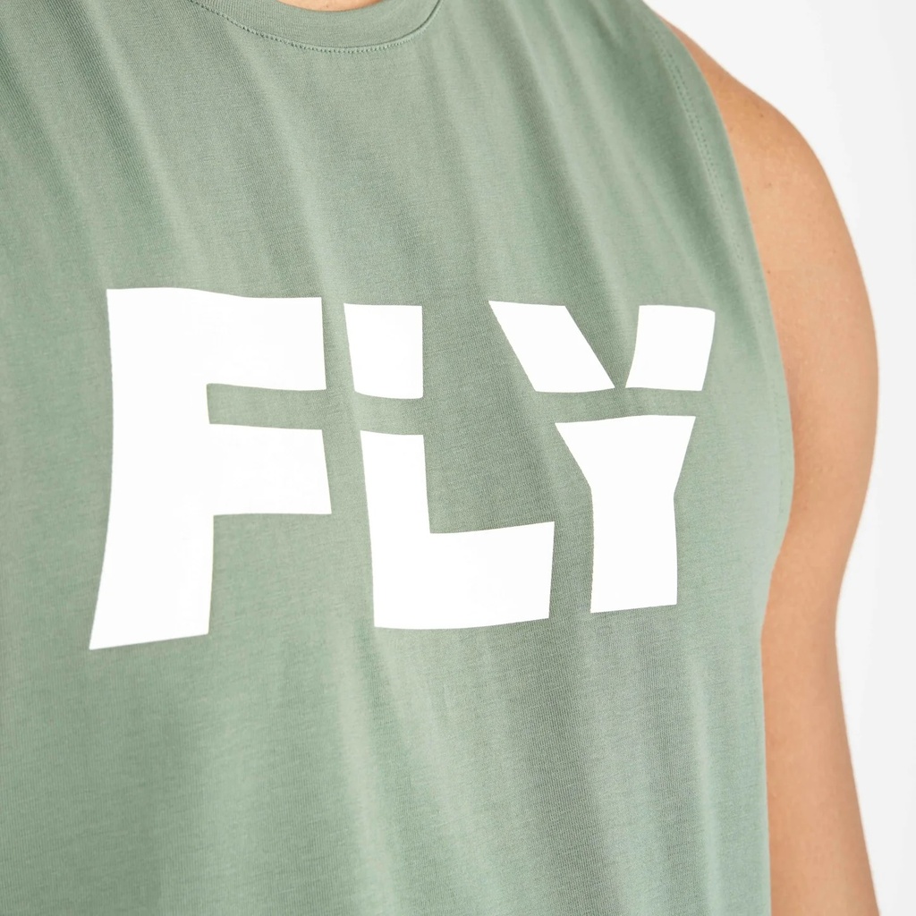 Fly Tank Top Big Logo, Grün 3