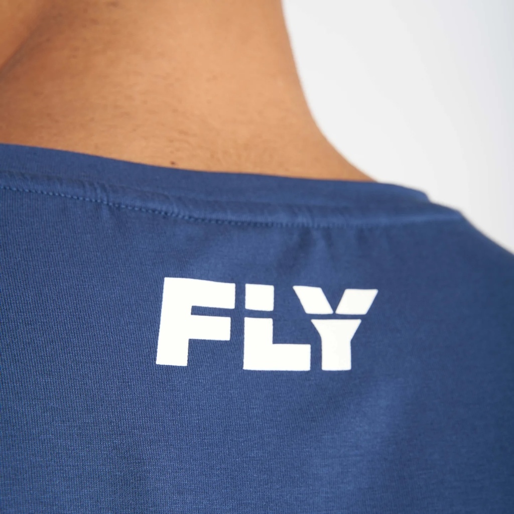 Fly T-Shirt Small Logo, Blau 5