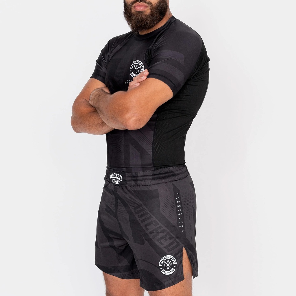 Wicked One Rash Guard Outsiderz, Schwarz 2