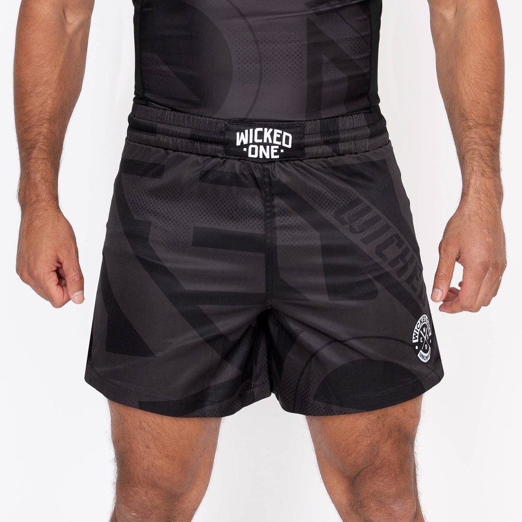 Wicked One Fight Shorts Element Outsiderz, Schwarz 2