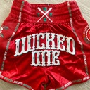 Wicked One Muay Thai Shorts Bandido, Rot 2