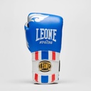 Leone Boxhandschuhe Thai Style, Blau-Silber 2