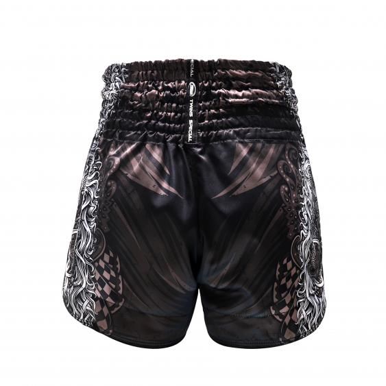 Twins Muay Thai Shorts Rangda, Schwarz 2