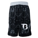 Booster Fight Shorts Urban Long Style, Schwarz-Weiß 2