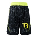 Booster Fight Shorts Urban Long Style, Schwarz-Gelb 2