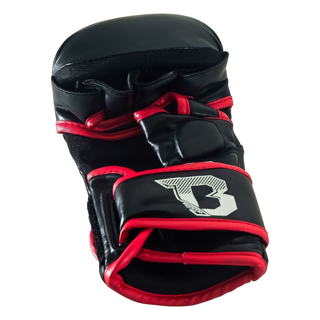 Booster MMA Handschuhe Sparring Pro, Schwarz-Rot 3