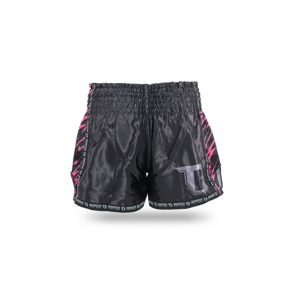 Booster Muay Thai Shorts Combat Kids, Schwarz-Pink 2