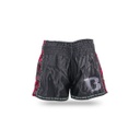 Booster Muay Thai Shorts Combat Kids, Schwarz-Rot 2