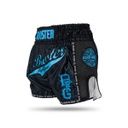 Booster Muay Thai Shorts Slugger Wave, Schwarz-Blau 2