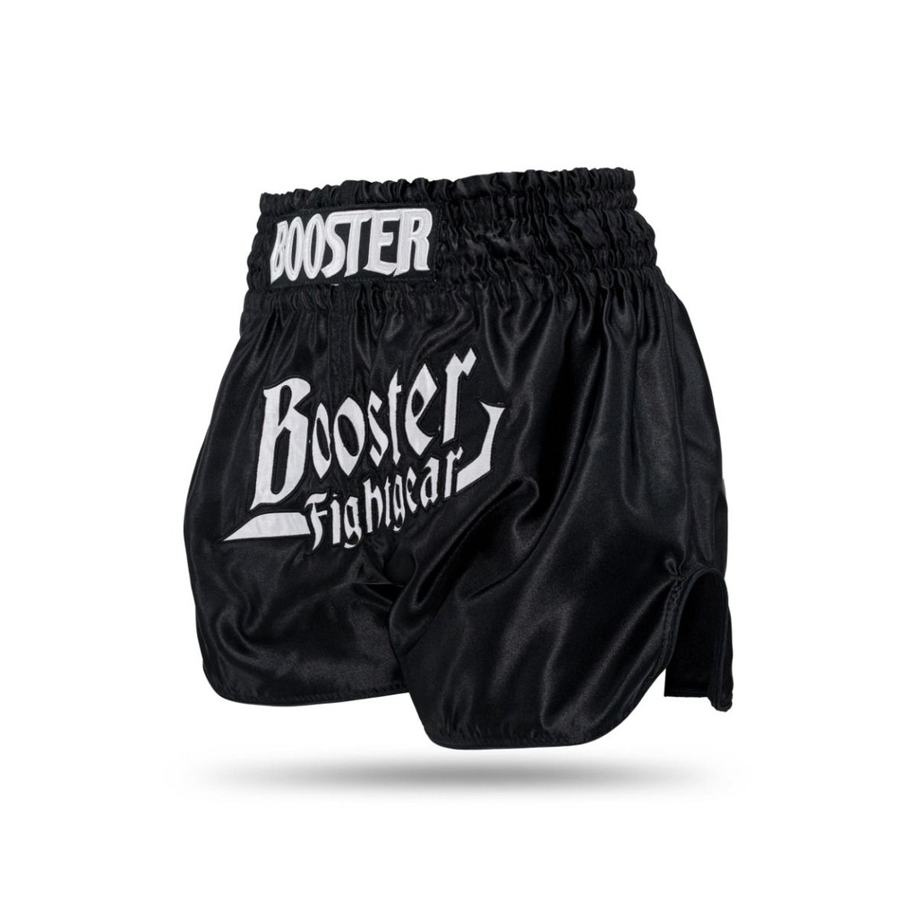 Booster Muay Thai Shorts Thunder, Schwarz-Weiß 2