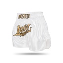 Booster Muay Thai Shorts Thunder, Weiß-Gold 2