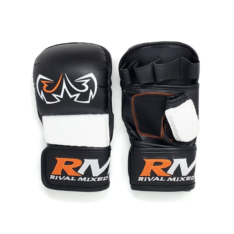 Rival MMA Handschuhe Sparring, Schwarz-Weiß 2