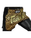 Fairtex Muay Thai Shorts BS1709 Leopard, Gelb-Braun 2