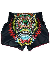 Fairtex Muay Thai Shorts BS1912 Kabuki, Schwarz 4