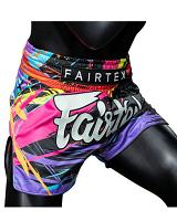 Fairtex Muay Thai Shorts BS1933 World Music, Schwarz 2