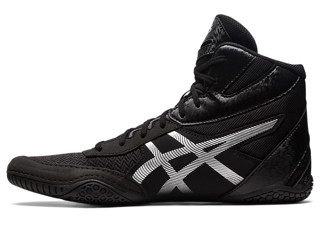 asics Ringerschuhe Matcontrol, Schwarz-Silber 4