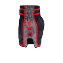 Top King Muay Thai Shorts TKTBS-239, Schwarz-Rot 2