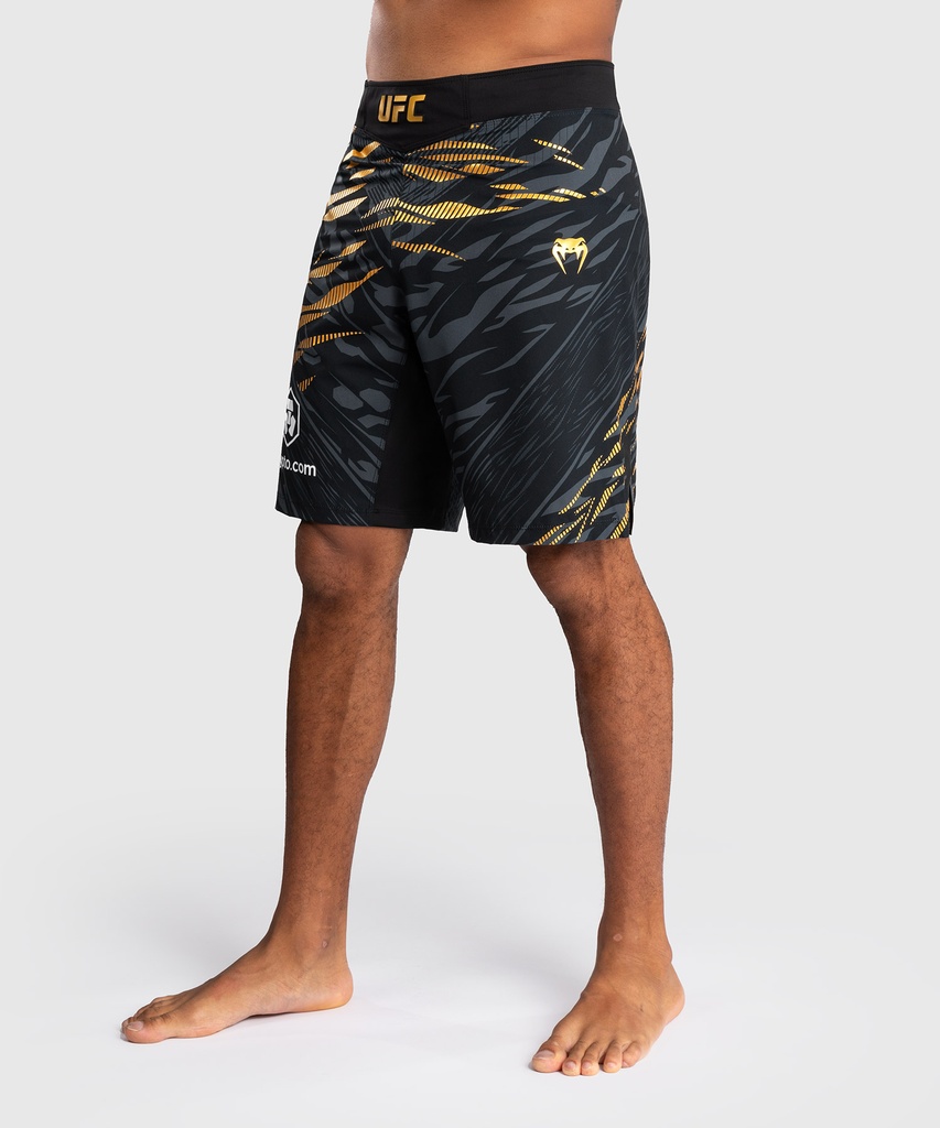 Venum Fight Shorts UFC Fusion Authentic Fight Night Long Fit Champion, Schwarz-Gold 2