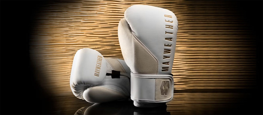 Hayabusa Boxhandschuhe Mayweather Champ, Weiß-Gold 6