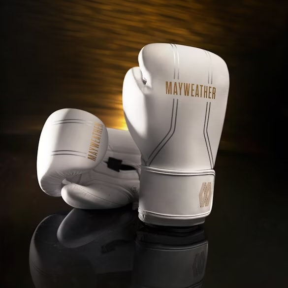 Hayabusa Boxhandschuhe Mayweather Contender, Weiß-Gold 3