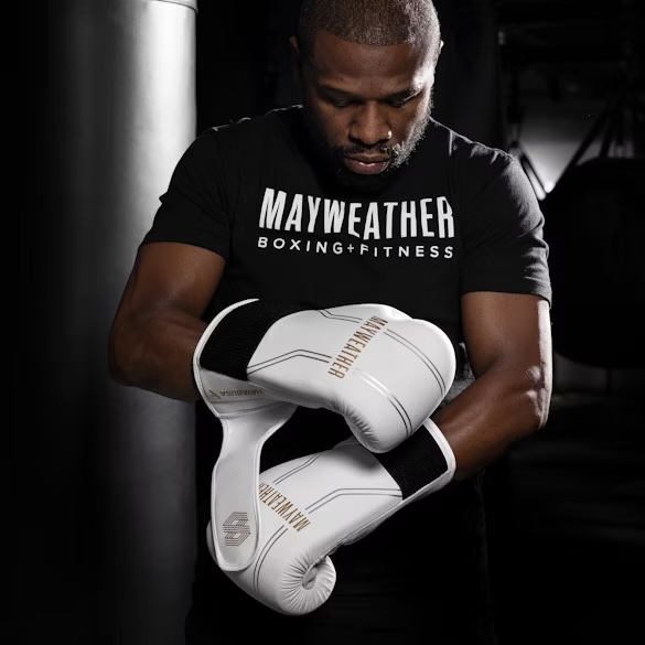 Hayabusa Boxhandschuhe Mayweather Contender, Weiß-Gold 5