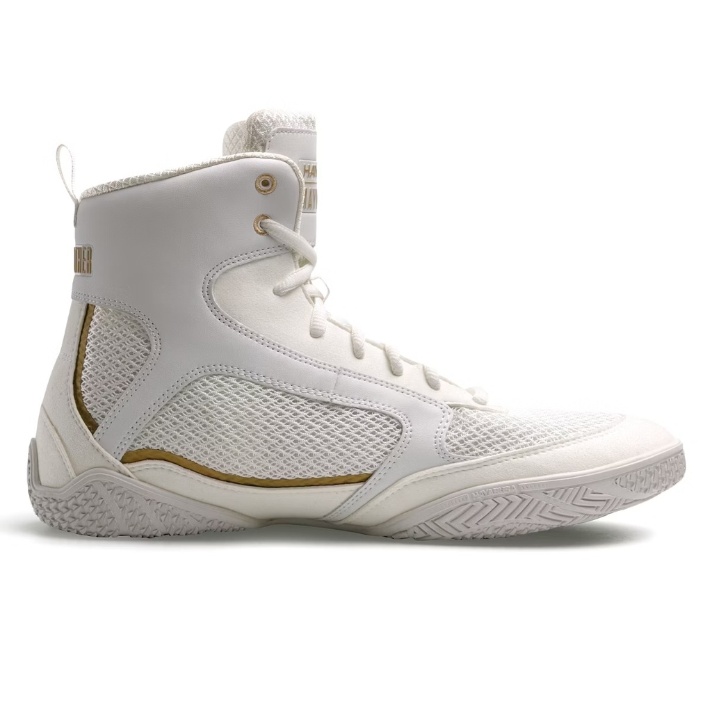 Hayabusa Boxschuhe Mayweather Champ, Weiß-Gold 2