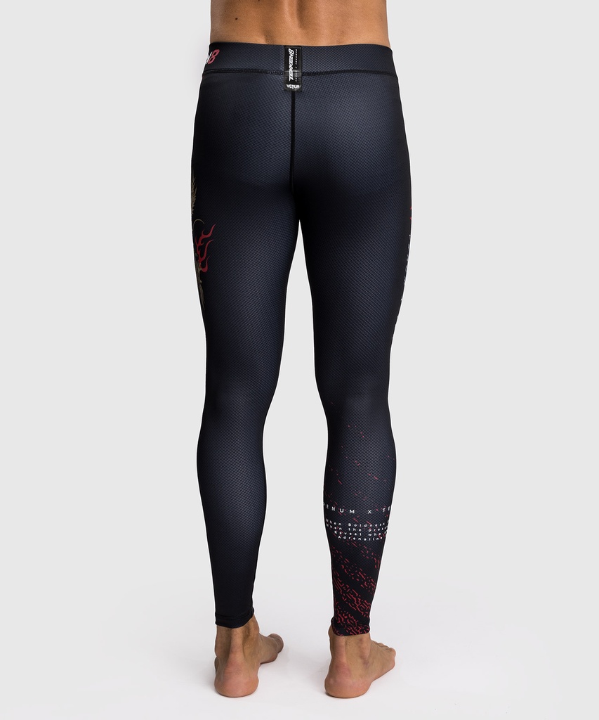 Venum Compression Pants X Tekken 8 Marshall Low, Schwarz-Rot 4