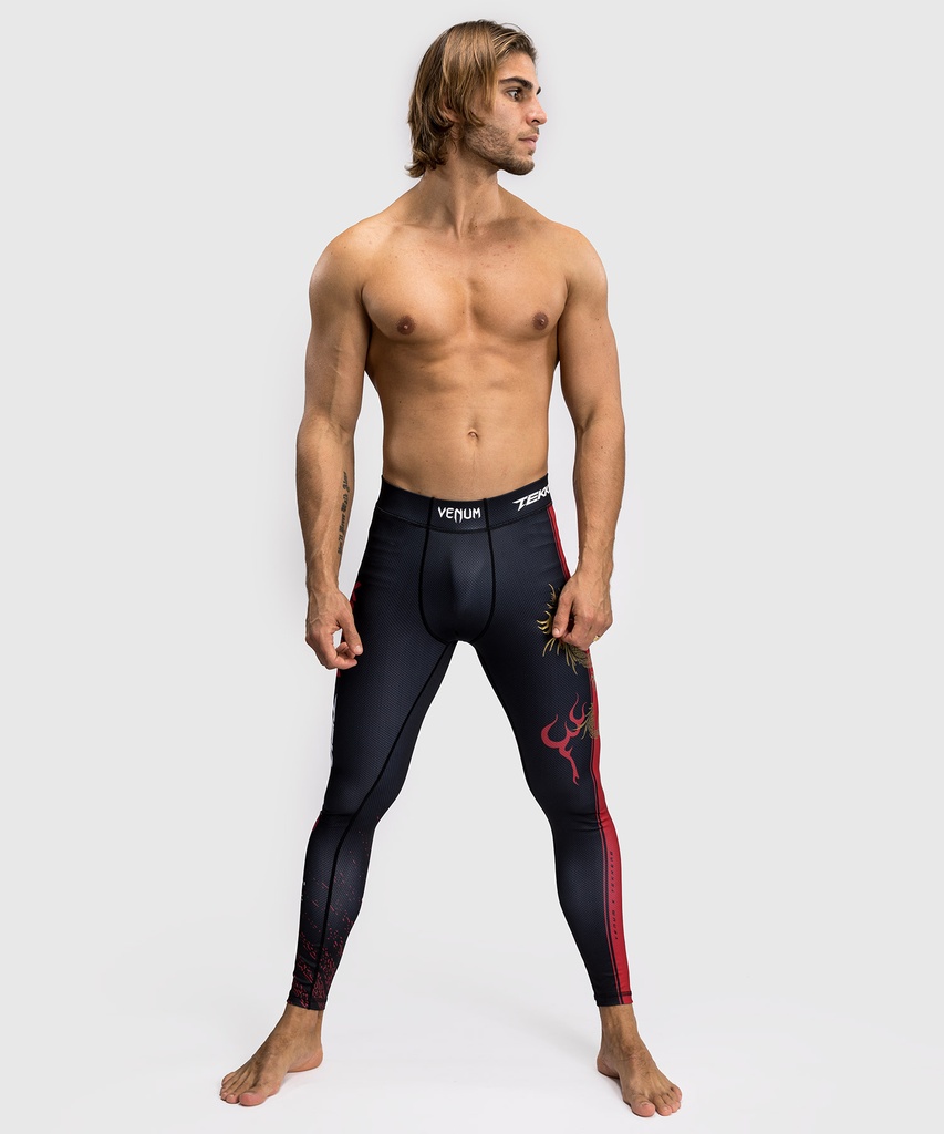 Venum Compression Pants X Tekken 8 Marshall Low, Schwarz-Rot 6