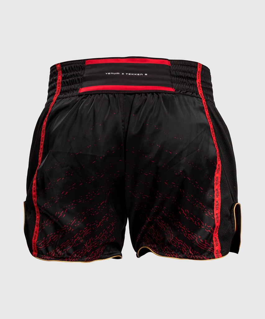 Venum Muay Thai Shorts X Tekken 8 Marshall Low, Schwarz-Rot 4