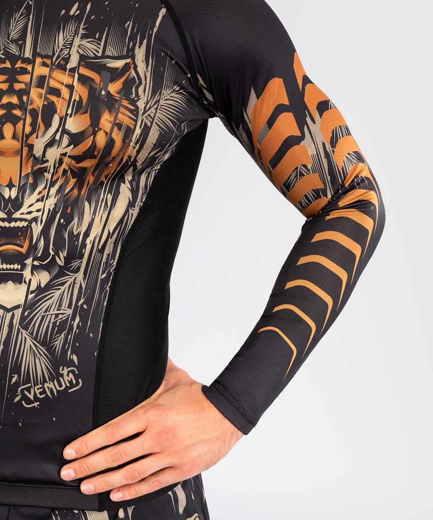 Venum Rash Guard Tiger, Schwarz 6