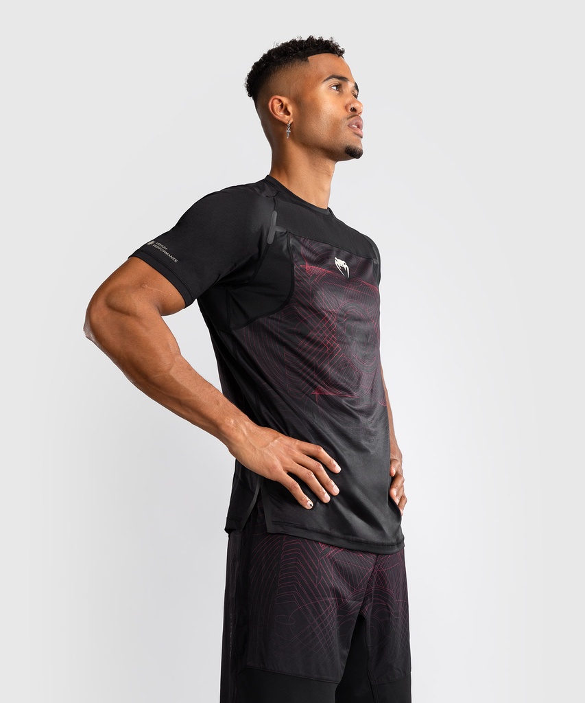 Venum T-Shirt G-Fit Air Dry-Tech, Schwarz-Rot 2