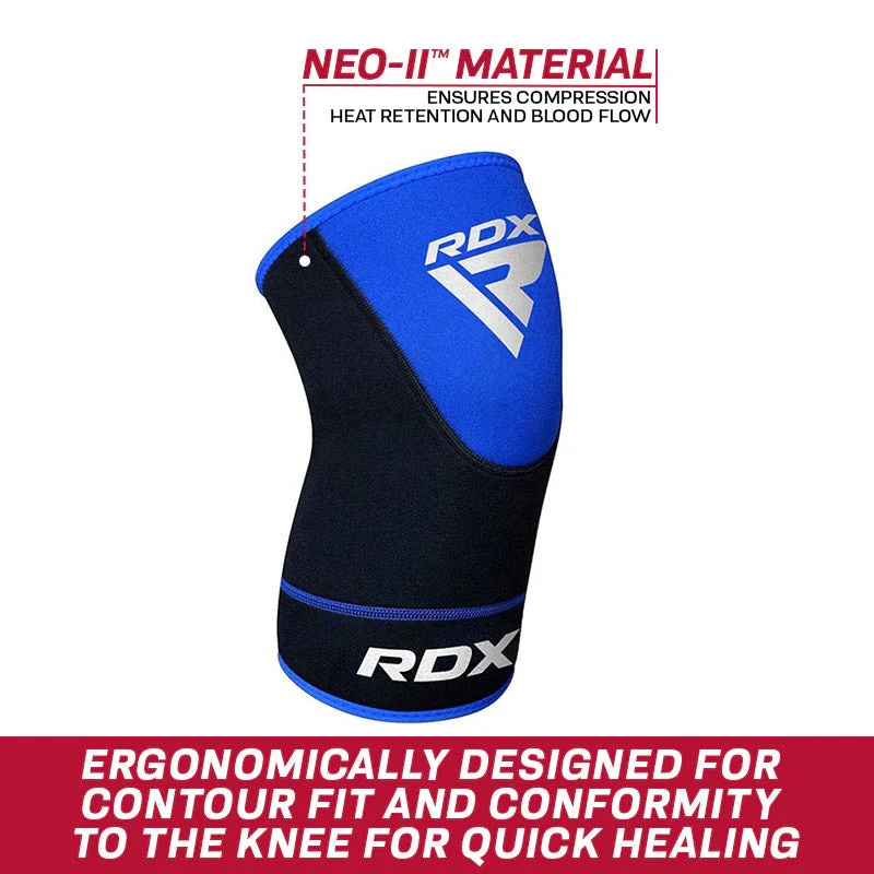 RDX Kniebandage Neopren KR, Schwarz-Blau 3