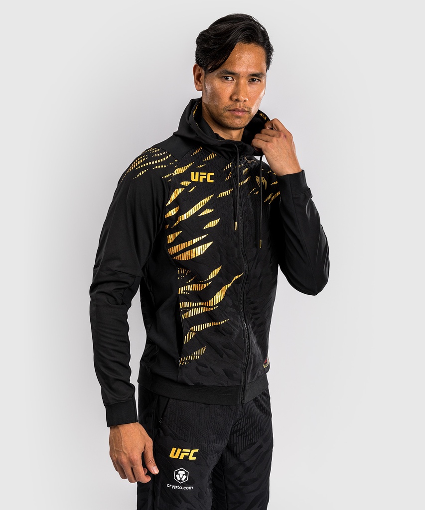 Venum Zip Hoodie UFC Fusion Authentic Fight Night Champion, Schwarz-Gold 4