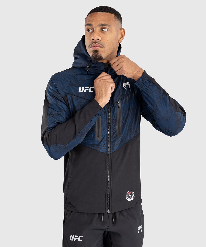 Venum Zip Hoodie UFC Fusion Fight Week, Schwarz-Blau 3