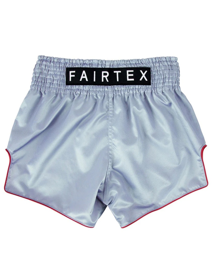 Fairtex Muay Thai Shorts BS1909 Satoru, Silber-Schwarz-Rot 4