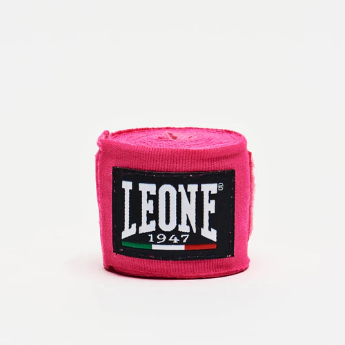 Leone Boxbandagen 3,5m Halbelastisch, Pink
