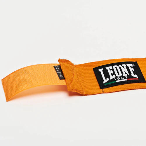 Leone Boxbandagen 3,5m Halbelastisch, Orange