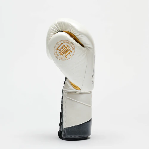 Leone Boxhandschuhe Authentic 2 mit Schnürung, Weiß