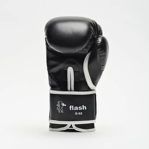 Leone Boxhandschuhe Flash Junior, Schwarz-Weiß
