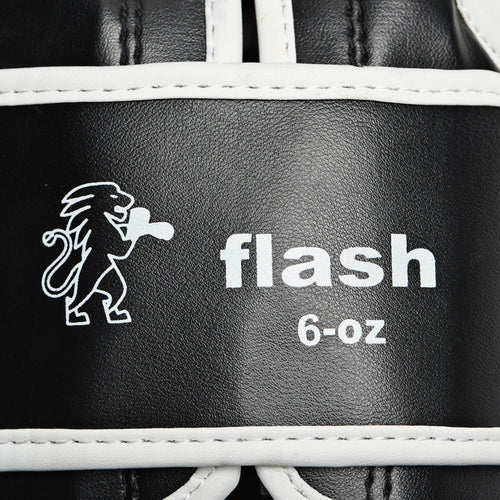 Leone Boxhandschuhe Flash Junior, Schwarz-Weiß