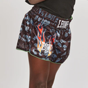 Leone Muay Thai Shorts Flames Kids, Schwarz