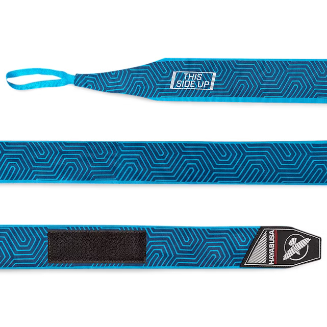 Hayabusa Boxbandagen Perfect Stretch Blue Geo 4,5m Halbelastisch, Blau