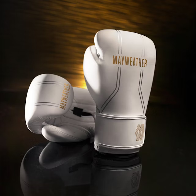 Hayabusa Boxhandschuhe Mayweather Contender, Weiß-Gold