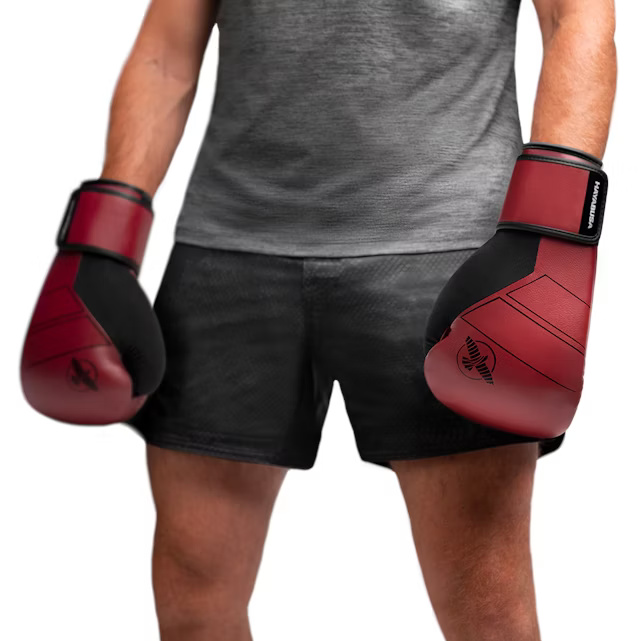 Hayabusa Boxhandschuhe S4 Leder, Rot