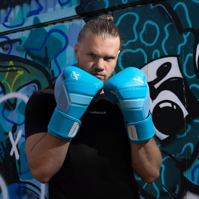 Hayabusa Boxhandschuhe T3 Neon, Blau