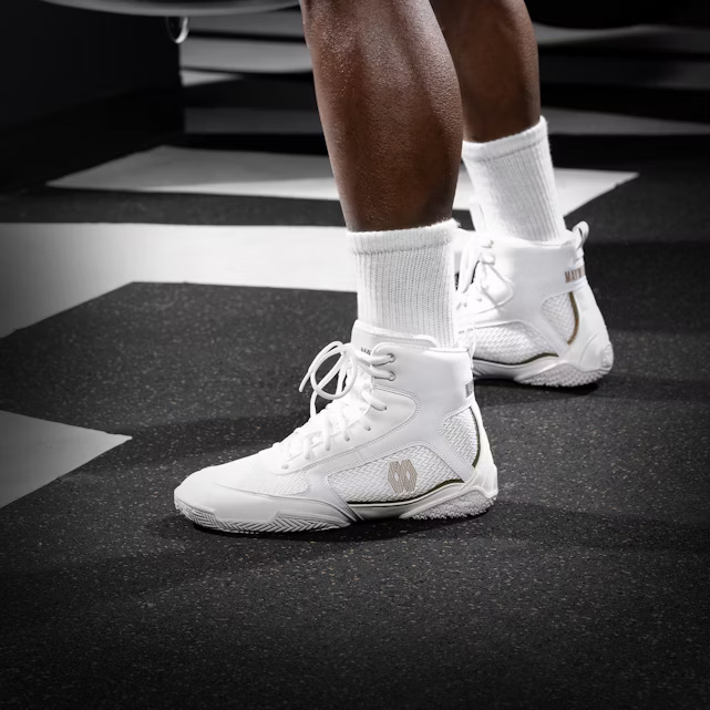 Hayabusa Boxschuhe Mayweather Champ, Weiß-Gold