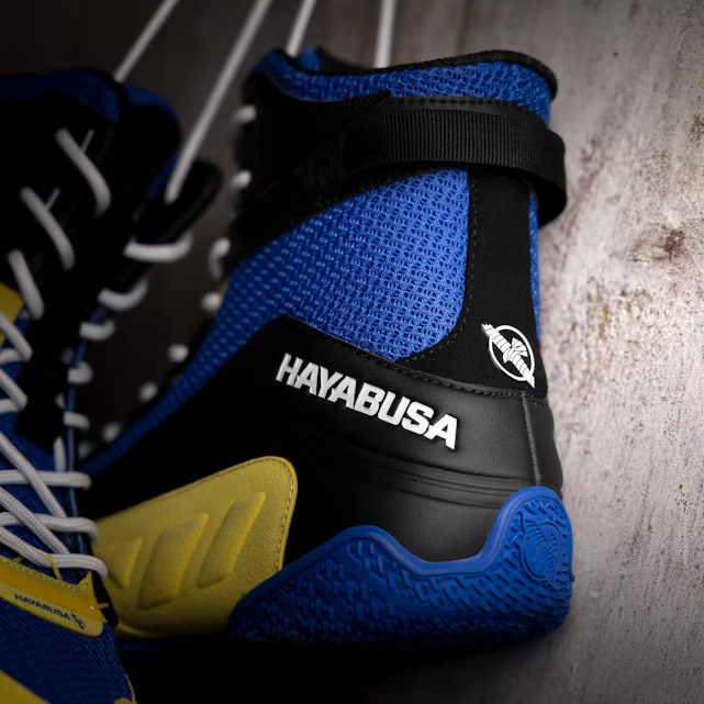 Hayabusa Boxschuhe Talon, Blau-Gelb
