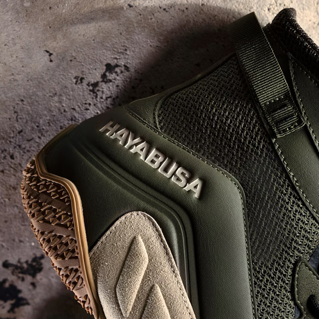Hayabusa Boxschuhe Talon, Grün-Beige