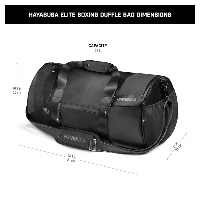 Hayabusa Sporttasche Elite, Schwarz