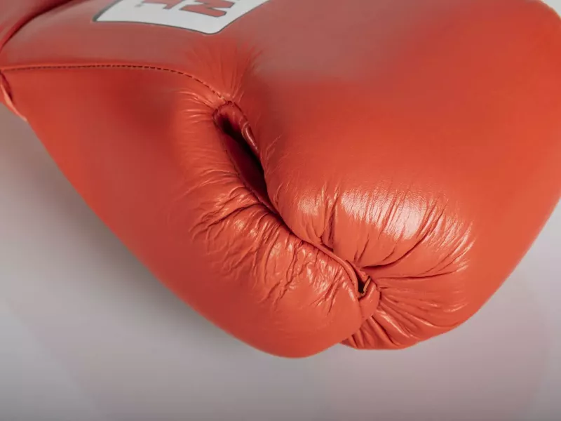 Paffen Sport Boxhandschuhe Pro Mexican Sparring mit Schnürung, Rot